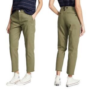 Rag & Bone Buckley Chino Pants Olive Green Ankle Straight Leg Cotton Utility 31